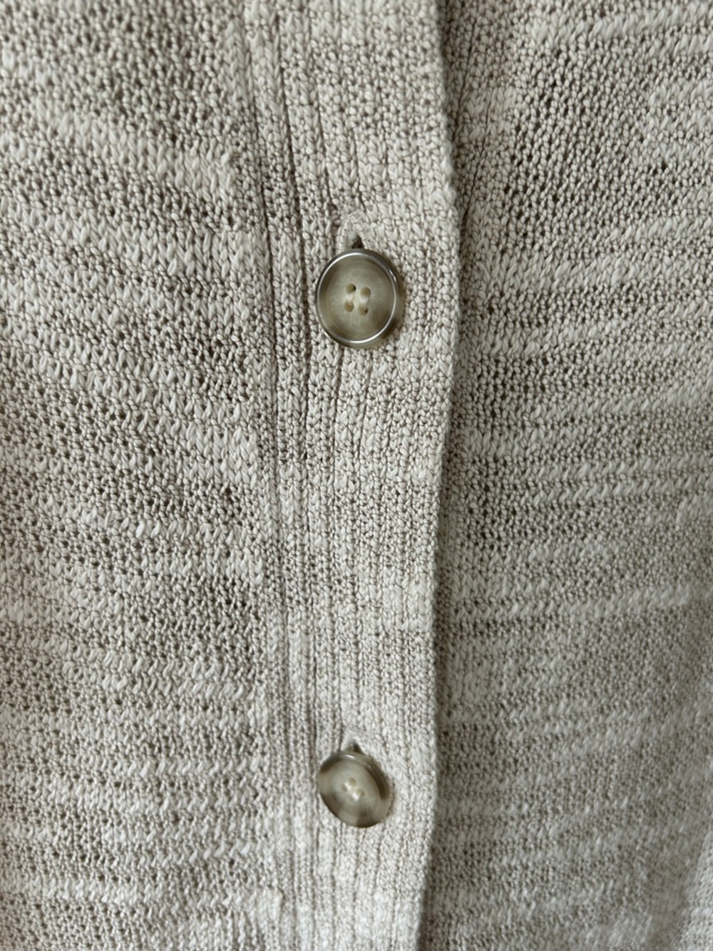 Pendleton Cotton Sweater Women’s L Cream Summer Knit Casual Cardigan - Picture 8 of 15